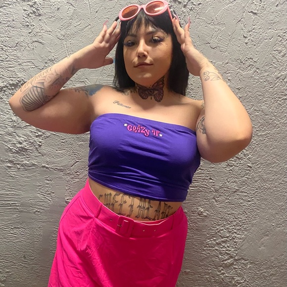 ❌SOLD❌ Crazy AF tube top - Picture 2 of 4